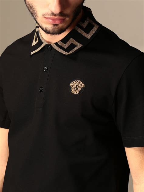 versace poloshirt zalando|versace men's polo shirt sale.